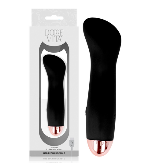 DOLCE VITA uppladdningsbar vibrator One svart