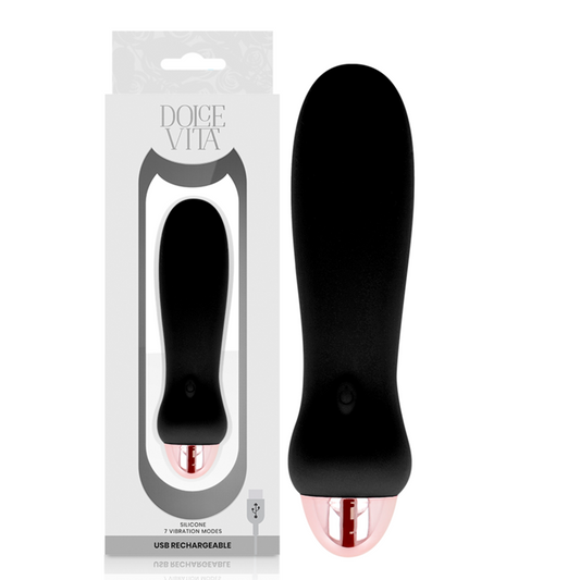 DOLCE VITA återuppladdningsbar vibrator Five svart