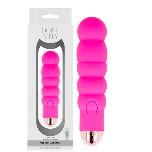 DOLCE VITA återuppladdningsbar vibrator Six Pink