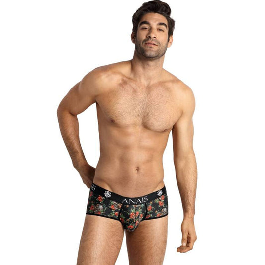 ANAIS MEN - POWER BRIEF L boxershorts med rosor och skallar