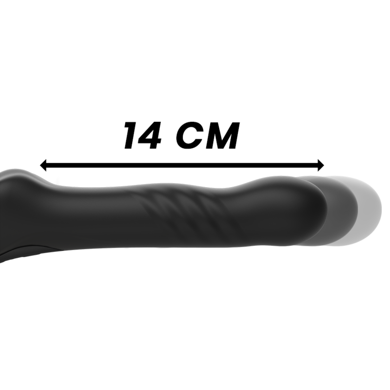 IBIZA fjärrstyrd strapless vibrator i svart och guld