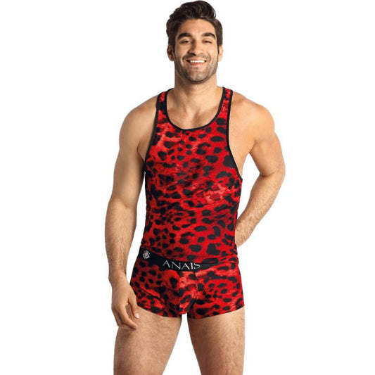 SAVAGE TOP XL från ANAIS MEN i mjuk röd mikrofiber