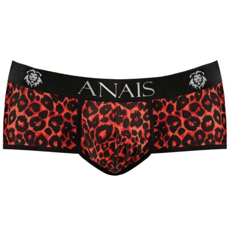 ANAIS MEN - TRIBAL BRIEF L i röd mikrofiber med djurmönster