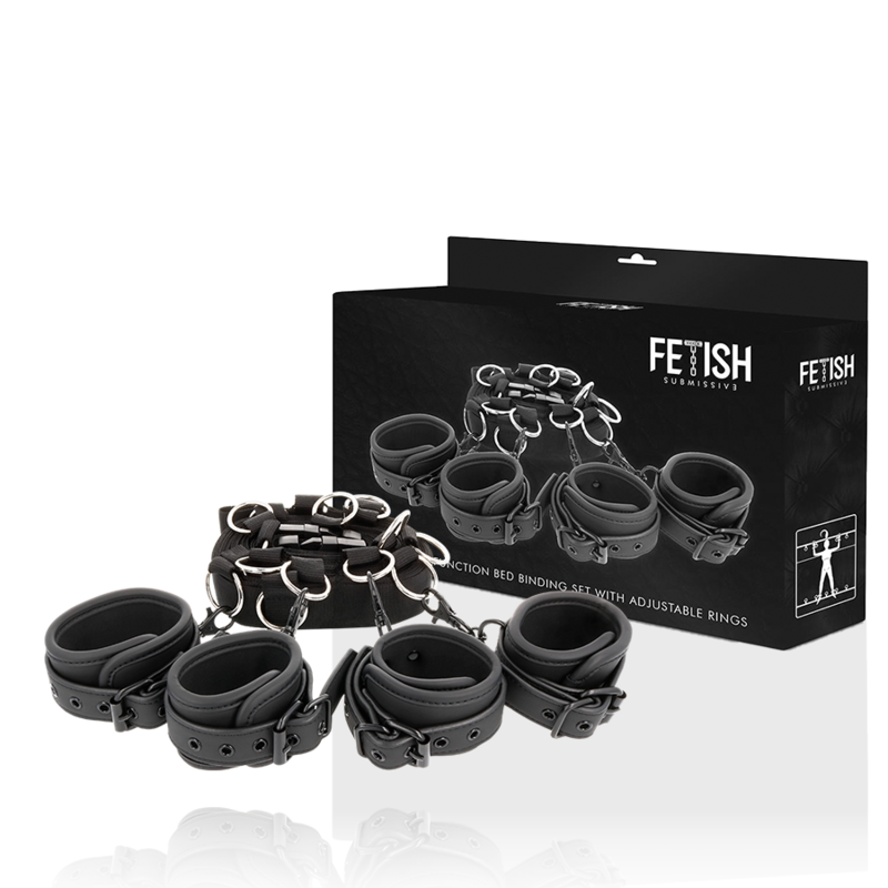 FETISH SUBMISSIVE - LYXIGA SÄNGBAND MED NOPRENE FODER