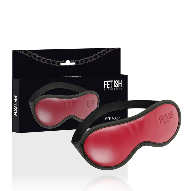 FETISH SUBMISSIVE DARK ROOM - VEGANLÄDERMASK MED NEOPRENFODER