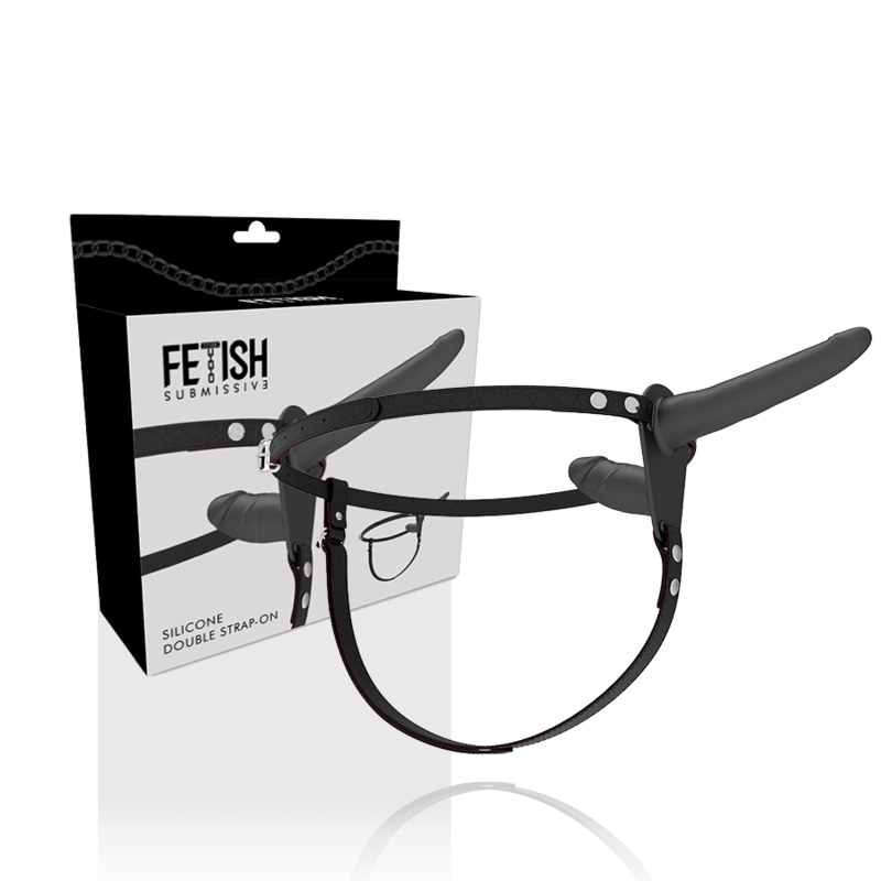 FETISH SUBMISSIVE HARNESS - SVART DUBBEL PENETRATION