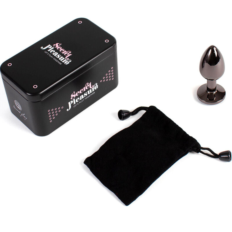 SECRETPLAY - GUNMETAL BUTTPLUG LITEN 7 CM