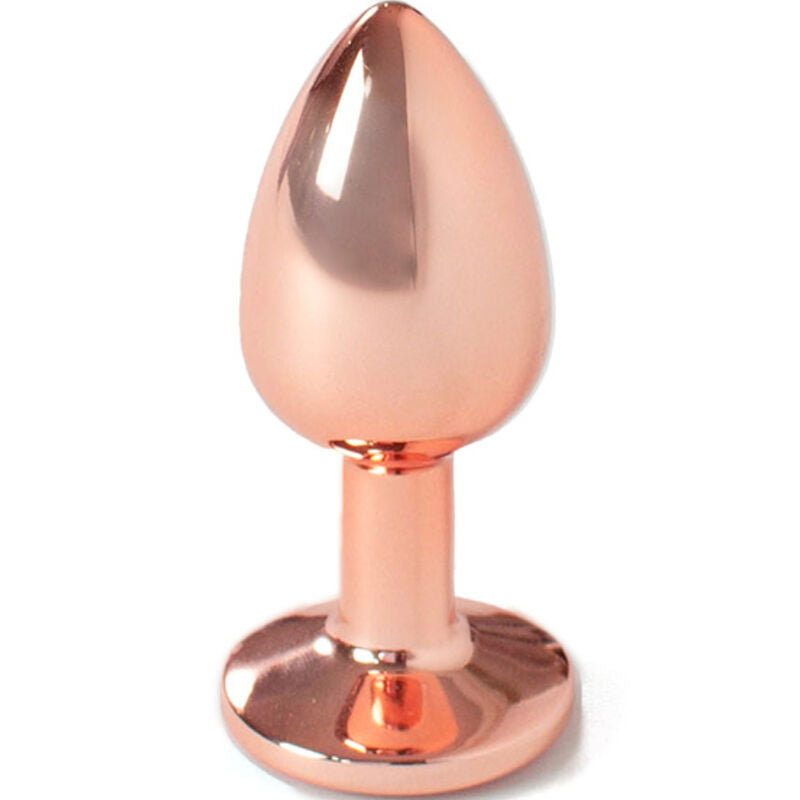 Metallanalplugg i roséguld, liten storlek 7 cm