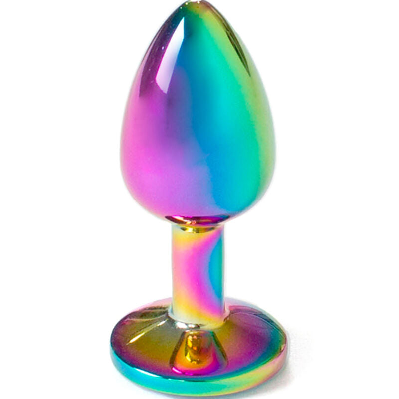 Metallanalplug Rainbow liten 7 cm