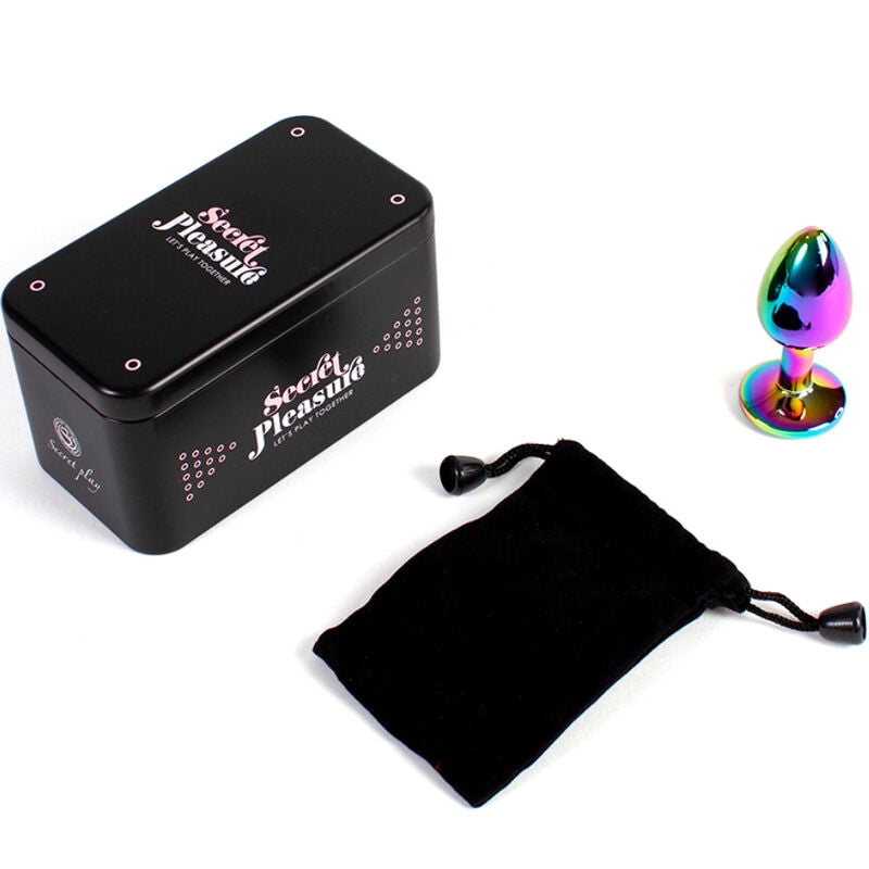Metallanalplug Rainbow liten 7 cm