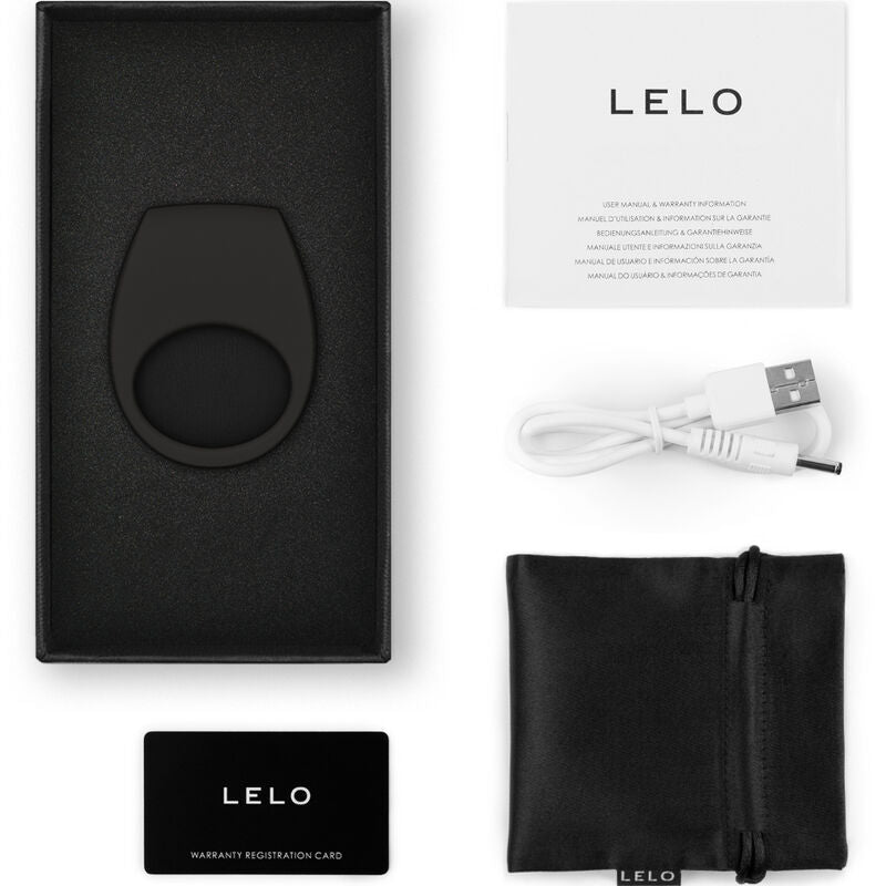 LELO TOR 3 svart vibrerande ring för par