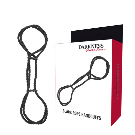 DARKNESS - 100% COTTON ROPE HANDCUFFS ELLER ANKLE HANDCUFFS