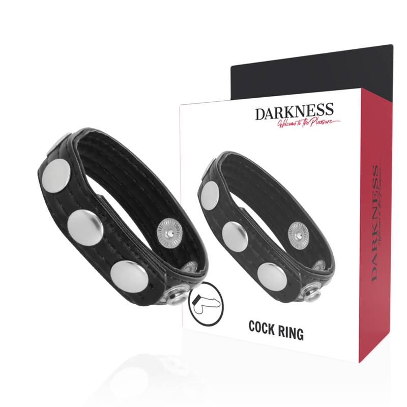 DARKNESS - Läder Erektion Ring