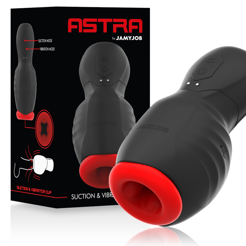 JAMYJOB ASTRA med vibration och sug för onani