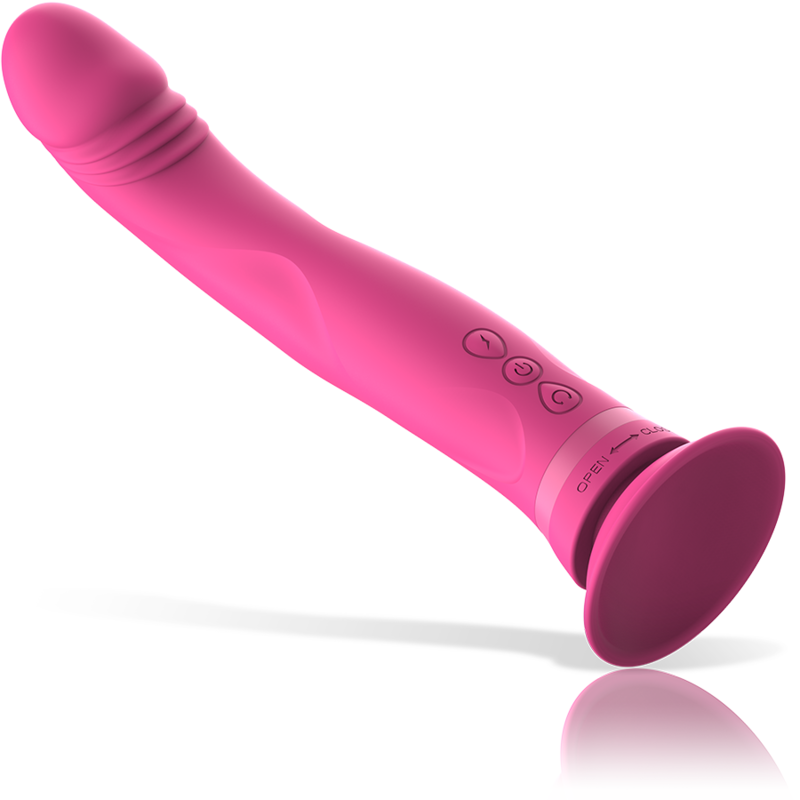 Intense™ Michelangelo pink silikon vibrator dildo