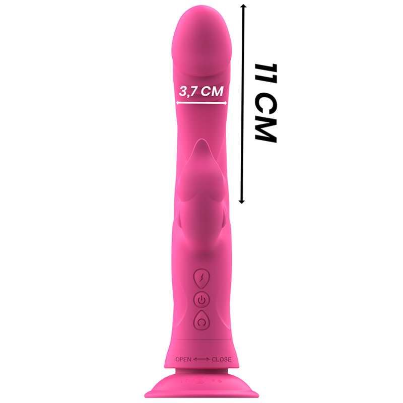 Intense™ Julio Rabbit Vibrator i rosa silikon