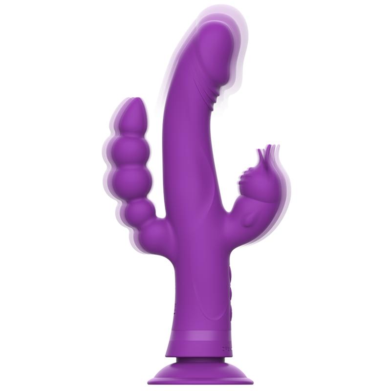 Intense Casanova Rabbit silikonvibrator med tre motorer i lila