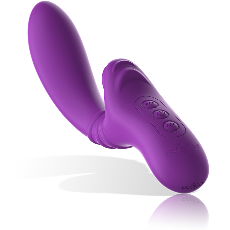 Intense Harry flexibel vibrator med lila tungspets