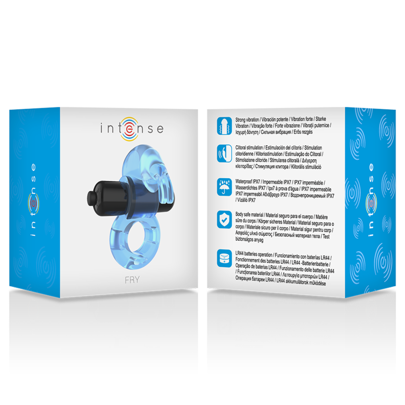 Intense Fry Blue Vibrerande Ring för ökad njutning