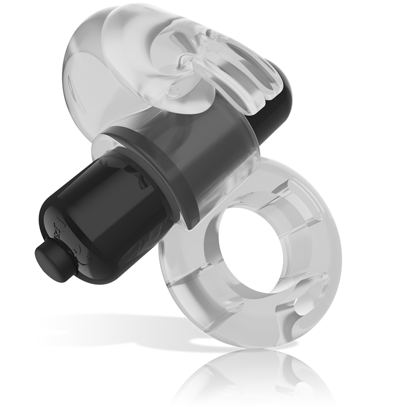 Intense Rabbit Ring - transparent vibrerande penisring