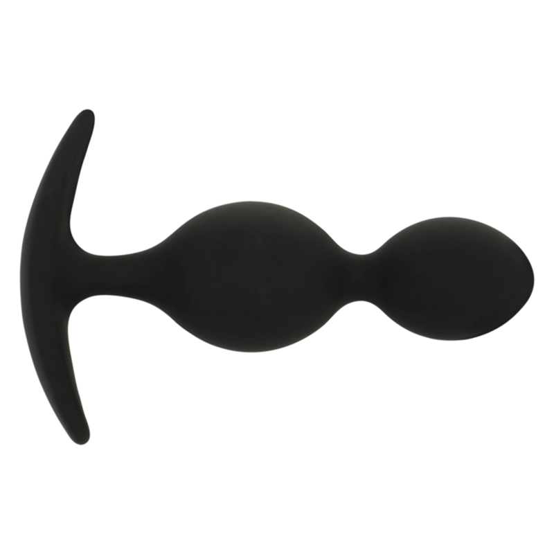 Black&SILVER Orson Plug Silikon 2 Anal Waves 9 cm