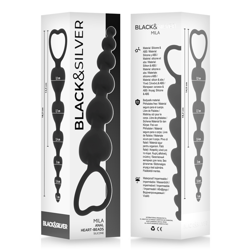 Black&Silver Milan analkulor 18 cm