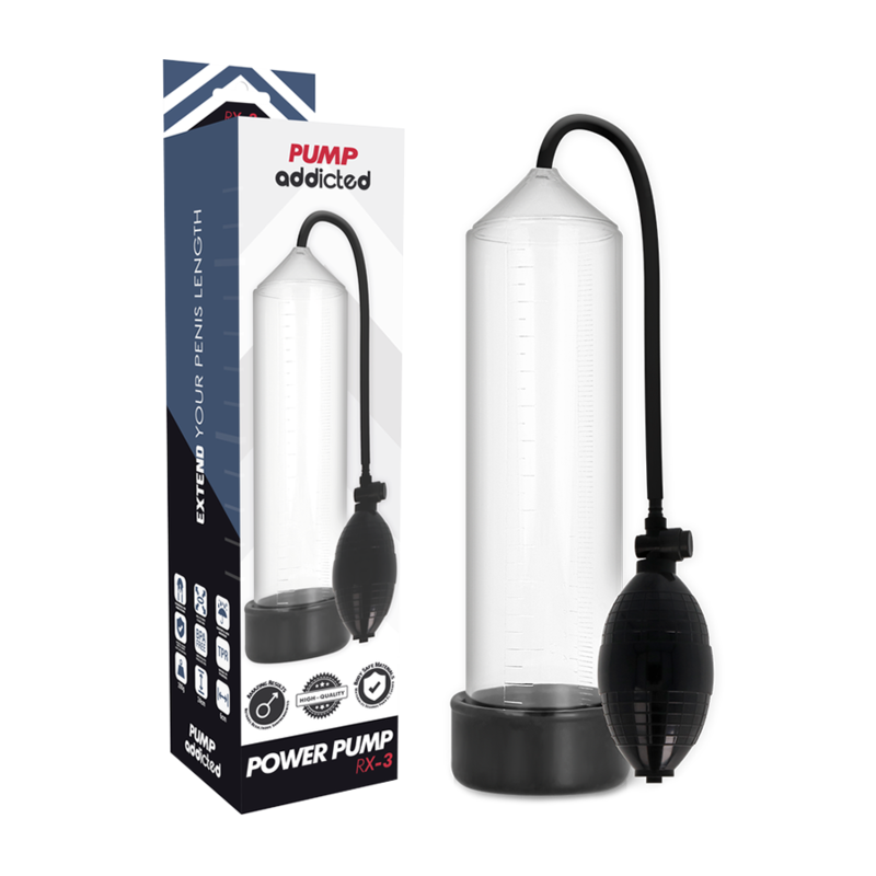 PUMP ADDICTED RX3 TRANSPARENT penispump
