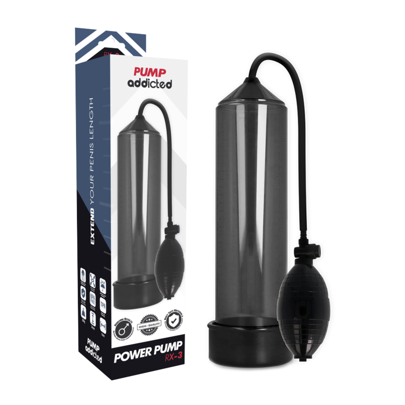 PUMP ADDICTED RX3 BLACK penis pump