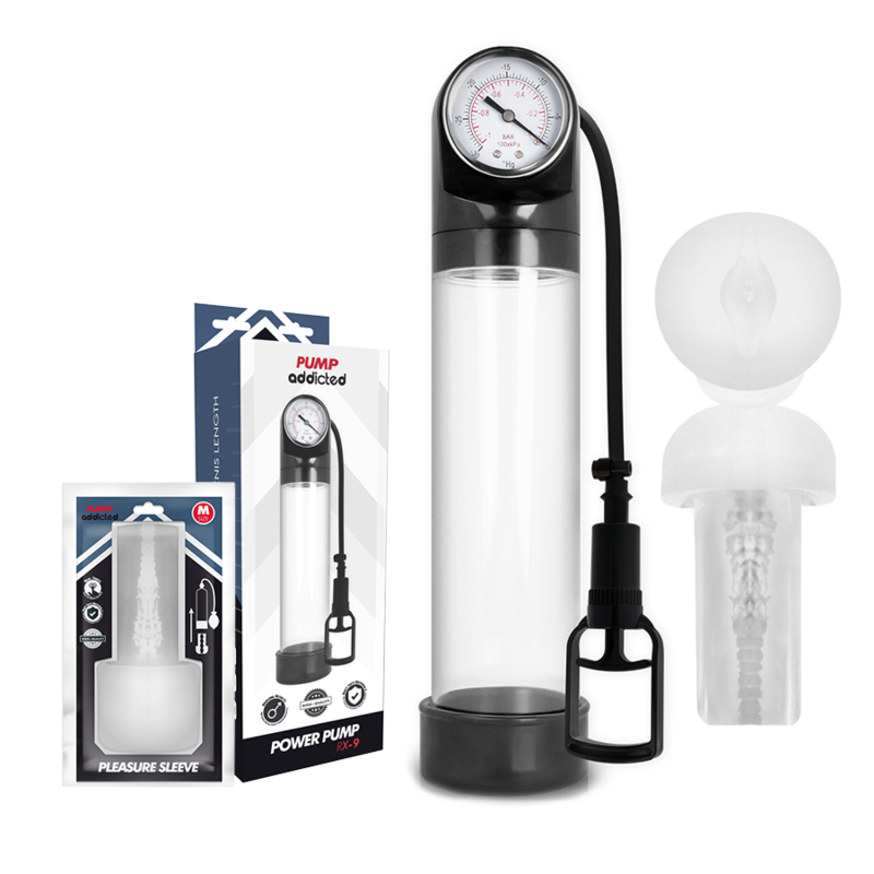 PUMP ADDICTED RX9 Transparent med masturbator