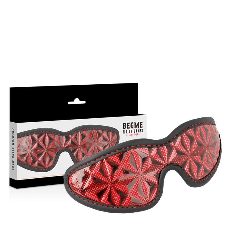 BEGME röd blindmask med neoprenfoder