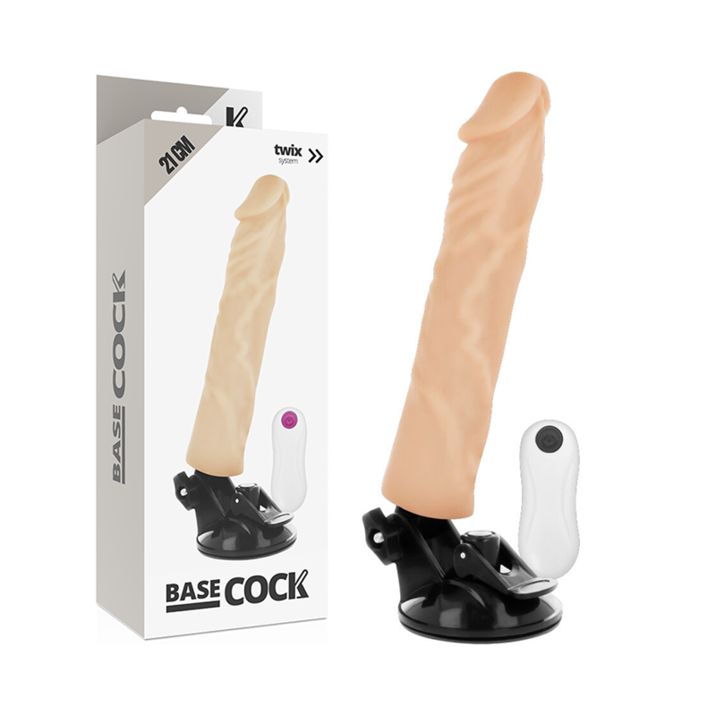 Realistisk vibrator med fjärrkontroll 21 cm