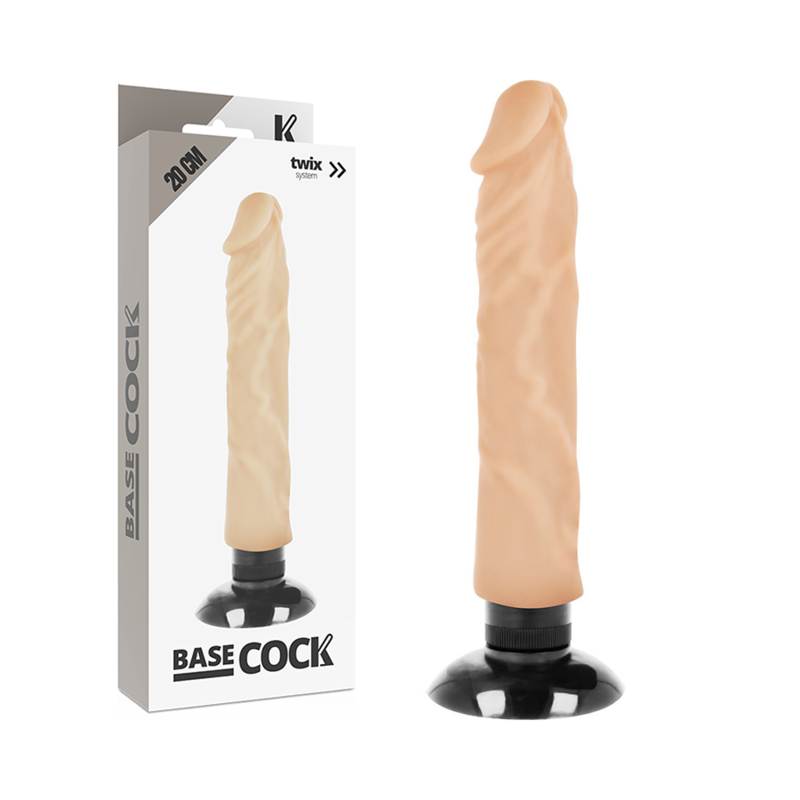 BASECOCK realistisk vibrator 20 cm