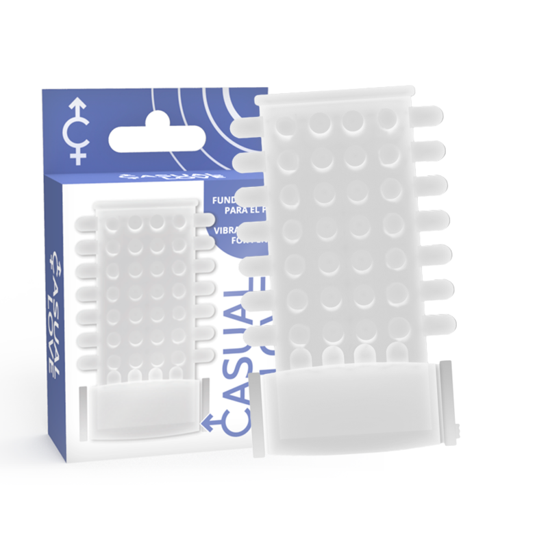 CASUAL LOVE vibrerande ringfoder i transparent design