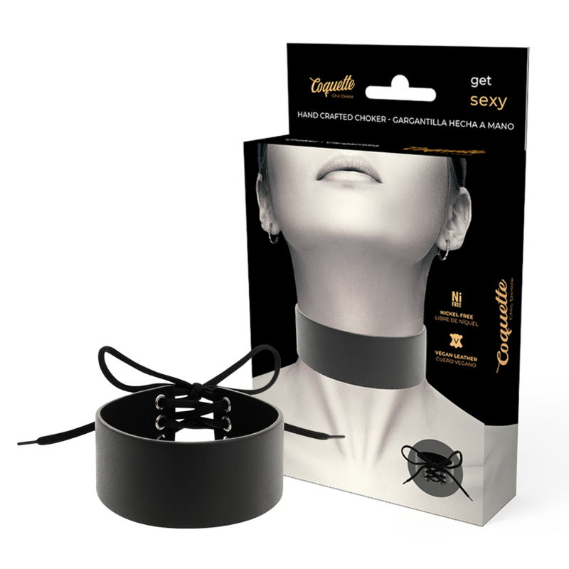 COQUETTE CHIC DESIRE - VEGANSK LÄDERHALSBAND