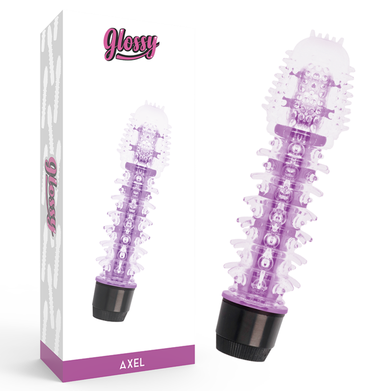 GLOSSY Axel Vibrator i lila färg