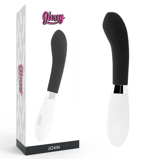 GLOSSY John vibrator i svart