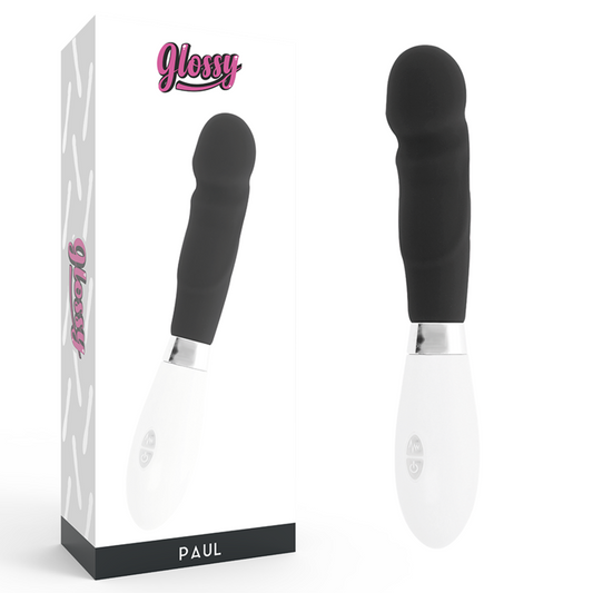 GLOSSY Paul vibrator i svart