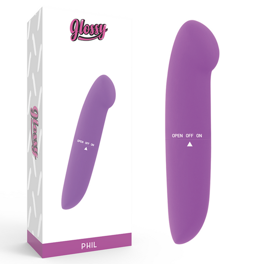 GLOSSY PHIL vibrator i lila färg
