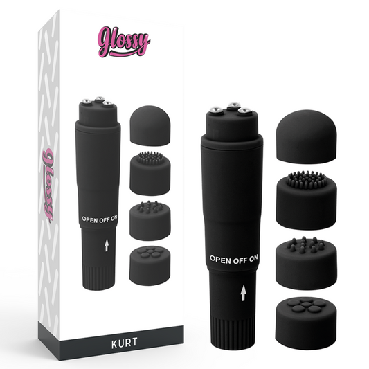 GLOSSY Kurt Pocket Massager i svart