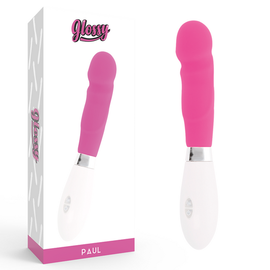 GLOSSY Paul Vibrator i rosa med realistisk form