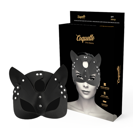 COQUETTE CHIC DESIRE - Vegansk lädermask med kaninöron