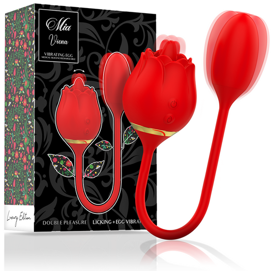 MIA VIENNA DOUBLE PLEASURE LICKING VIBRATING EGG