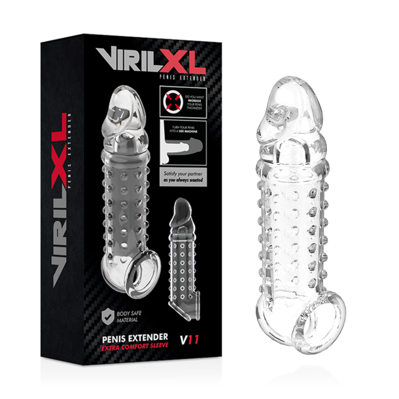 VIRILXL penisförlängning och hylsa V11 transparent