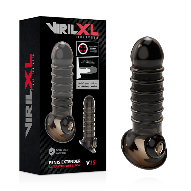 VIRILXL penis extension och fodral i svart