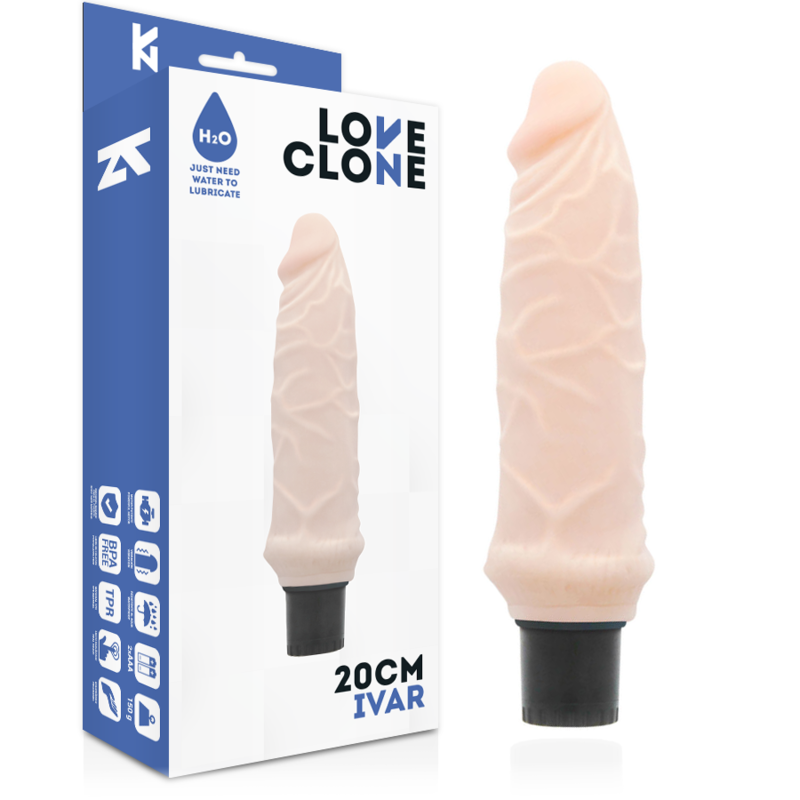 LOVECLONE IVAR självsmörjande vibrator 20 cm