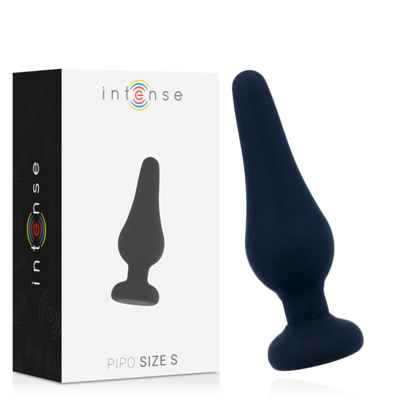 INTENSE Anal Plug Pipo S i svart silikon, 9,8 cm