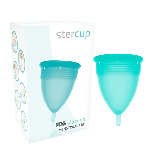 STERCUP menstruationskop i aquamarine silikon storlek S