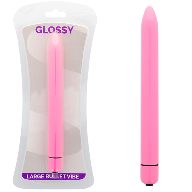 GLOSSY Slim Vibrator i djup ros