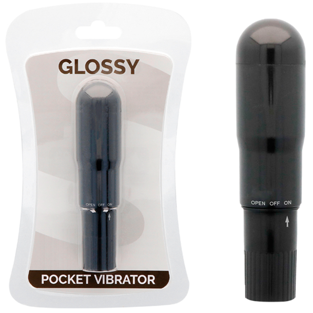 GLOSSY Pocket Vibrator Black
