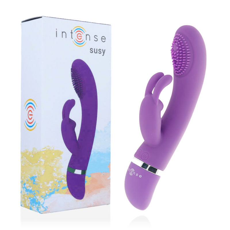 INTENSE Susy silikon rabbit vibrator i lila